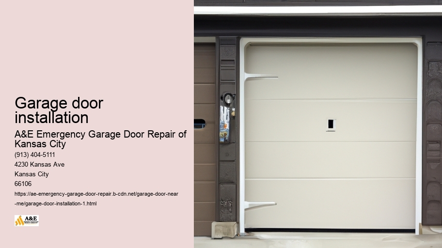 Garage door installation