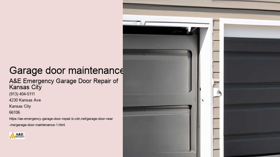Garage door maintenance