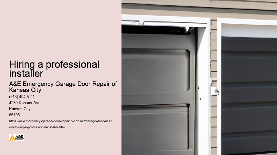 Hiring a professional installer