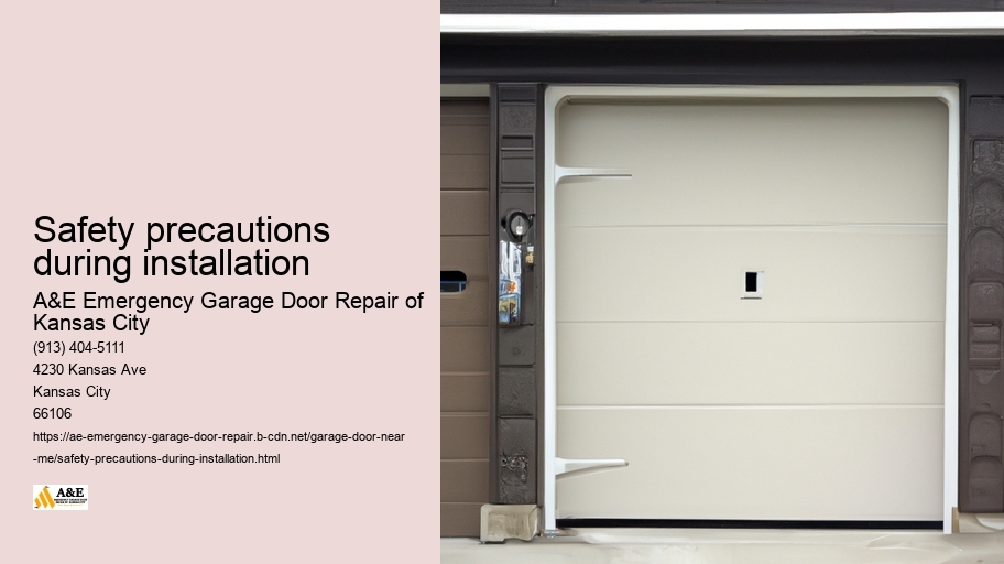 Safety precautions during installation