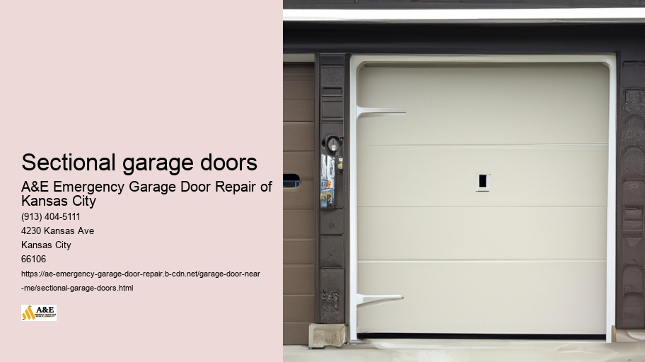 Sectional garage doors
