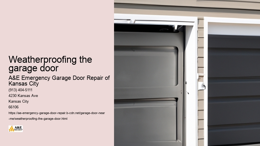 Weatherproofing the garage door